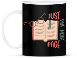 printfashion Just one more page - Csak még egy oldalt - Bögre - Fekete (7260962)