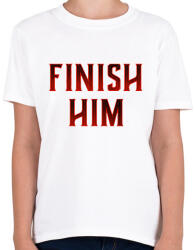 printfashion Finish him! - Gyerek póló - Fehér (1985523)
