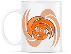 printfashion spiral1_orange - Bögre - Fehér (13075737)