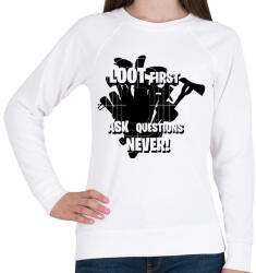 printfashion Loot first - Női pulóver - Fehér (2315089)