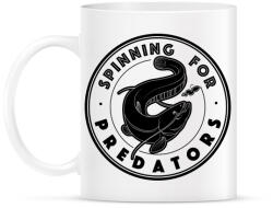 printfashion SpinningForPredators - Bögre - Fehér (5388826)