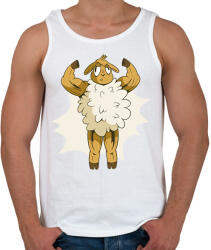 printfashion Kigyúrt bárány - Férfi atléta - Fehér (8407855)