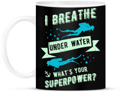 printfashion Szuper búvár - Bögre - Fekete (1231052)