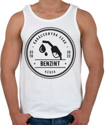 printfashion Karácsony 2022 benzin - Férfi atléta - Fehér (11398859)