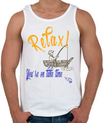 printfashion RELAX - Férfi atléta - Fehér (282967)