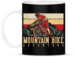 printfashion Mountain Bike kaland sötét alaphoz - Bögre - Fekete (11511899)