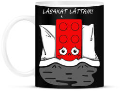 printfashion Lábakat láttam! - Bögre - Fekete (1087275)