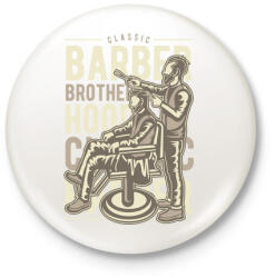 printfashion Fodrász - Kitűző, hűtőmágnes - Fehér (3077082)