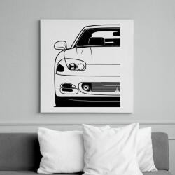 printfashion Mitsubishi 3000 GT - Vászonkép - Fehér (14814503)