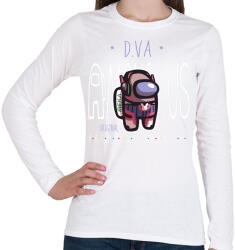 printfashion Among us D. VA premium skin set - Női hosszú ujjú póló - Fehér (4205881)