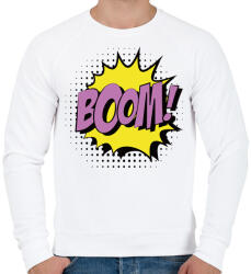 printfashion boom - Férfi pulóver - Fehér (4722743)