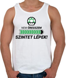 printfashion Nem öregszem, szintet lépek! - Férfi atléta - Fehér (11449765)