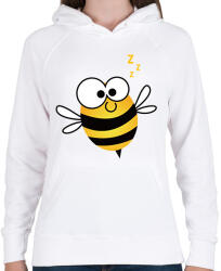 printfashion bee - Női kapucnis pulóver - Fehér (5706886)
