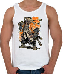 printfashion Japán Szamuráj - Férfi atléta - Fehér (15662105)