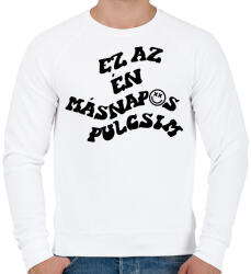 printfashion Ez az én másnapos pulcsim - Férfi pulóver - Fehér (16720835)