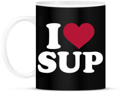 printfashion I love SUP! - Bögre - Fekete (5141200)