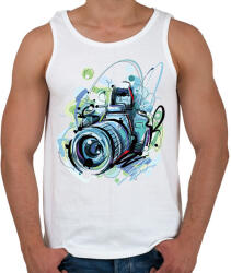 printfashion Watercolor Camera - Férfi atléta - Fehér (1246200)