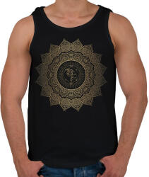 printfashion Unikornis mandala - Férfi atléta - Fekete (14515995)