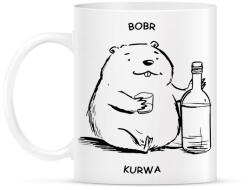 printfashion Bobr - vonalas - Bögre - Fehér (15963947)