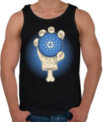 printfashion BITCOIN 4 EVER 66 - Férfi atléta - Fekete (6202641)