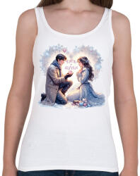 printfashion Tiéd a szívem! - Női atléta - Fehér (15501688)