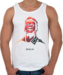 printfashion Money Heist - Berlin - Férfi atléta - Fehér (4271790)