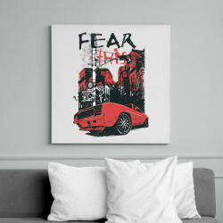 printfashion Cars city - Vászonkép - Fehér (6635696)