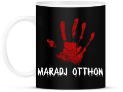 printfashion Maradj otthon - Bögre - Fekete (3900450)