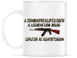 printfashion Zombiapokalipszis - Bögre - Fehér (790725)