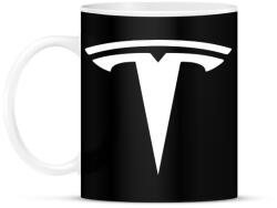 printfashion TESLA logo fehér - Bögre - Fekete (5363486)