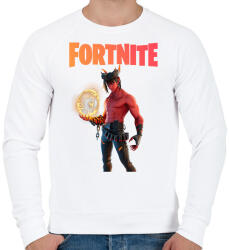 printfashion Dominion Fortnite - Férfi pulóver - Fehér (2430176)