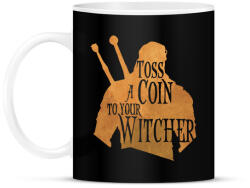 printfashion Toss a Coin to your Witcher - Bögre - Fekete (2220836)