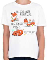 printfashion Igazi barát - Gyerek póló - Fehér (7084852)