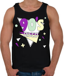 printfashion 90's disco - Férfi atléta - Fekete (13307106)