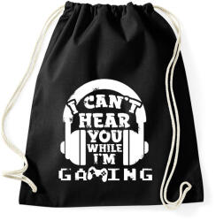 printfashion i cant hear - Sportzsák, Tornazsák - Fekete (14943412)