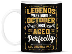 printfashion A tökéletes legendák októberben születtek - Bögre - Fekete (6089466)