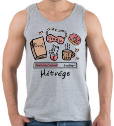 printfashion Hétvége Loading. . . - Férfi atléta - Sport szürke (16426319)