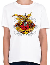 printfashion Love Kills - Gyerek póló - Fehér (1786448)