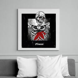 printfashion Forever Skeleton - Vászonkép - Fehér (6636214)