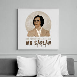 printfashion mr caplan - Vászonkép - Fehér (6629119)