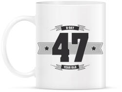 printfashion b-day-47-dark-lightgrey - Bögre - Fehér (790554)