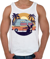 printfashion Kempingezés - Férfi atléta - Fehér (5096489)