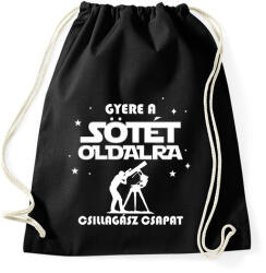printfashion Gyere a Sötét oldalra - Sportzsák, Tornazsák - Fekete (9728725)