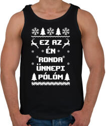 printfashion Ez az én ronda ünnepi pólóm karácsonyi póló - Férfi atléta - Fekete (9386834)