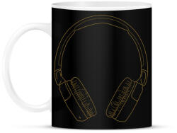 printfashion Fejhallgató - Bögre - Fekete (5326844)