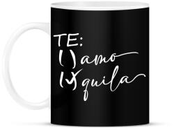 printfashion Inkább tequila, mint te amo - Bögre - Fekete (16460506)