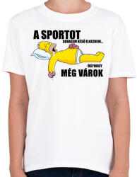 printfashion A sportot sohasem késő elkezdeni. . . - Gyerek póló - Fehér (1670224)