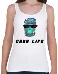 printfashion Chug Life - Fortnite - Női atléta - Fehér (3933895)