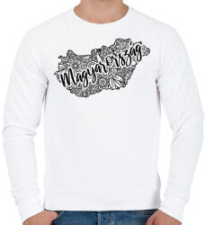 printfashion Magyarország - Férfi pulóver - Fehér (7459457)