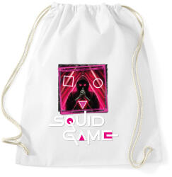 printfashion Squid game art - nyerd meg az életed 01 - Sportzsák, Tornazsák - Fehér (5514328)